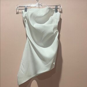 Zara Asymmetrical Cream Tank Top